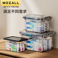 MOZALL 梦站 药箱收纳箱家用便携多层医疗箱家庭版医药箱大容量透明药盒收纳盒