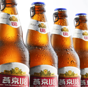 YANJING BEER 燕京啤酒 U8小度酒500ml*12瓶  整箱装