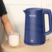 TOTIKI 拓几 304不锈钢全钢无缝内胆大容量电热水壶 1.8L