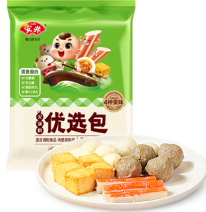 PLUS会员！Anjoy 安井 烧烤火锅食材丸子组合 400g