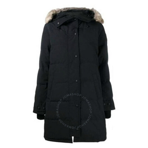 限尺码：CANADA GOOSE 加拿大鹅 Heritage Shelburne  黑色派克大衣