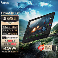 ASUS 华硕 ProArt 创13 锐龙版 13.3英寸轻薄办公本（锐龙AI 9 HX370、32GB、1TB、RTX4060）