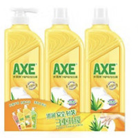 AXE 斧头 牌洗洁精AXE洗涤灵厨房洗碗液果蔬餐具清洗剂3瓶 柠檬+柠檬鸭屎香*2