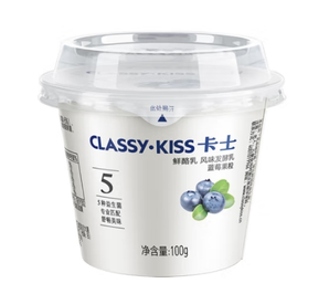 CLASSY.KISS卡士   蓝莓果粒鲜酪乳 100g*6杯