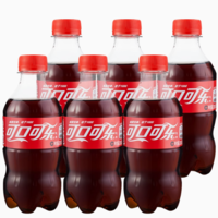 10点百亿补贴！Coca-Cola 可口可乐 300ml*6瓶汽水碳酸饮料
