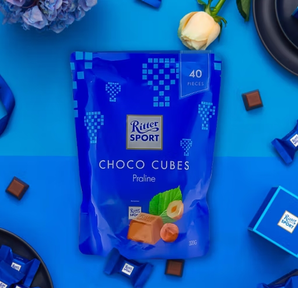 Ritter SPORT 瑞特滋  软心立方榛子酱夹心牛奶巧克力40粒