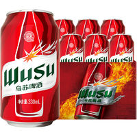 WUSU 乌苏啤酒 夺命大乌苏啤酒 330ml*6罐装