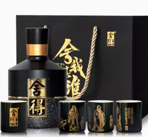 舍得 智慧舍得 名人版小酒 52%vol 浓香型白酒 100ml 礼盒装