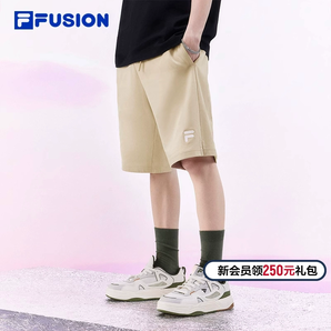 FILA FUSION斐乐潮牌情侣运动短裤男2024夏季新款休闲五分裤女裤