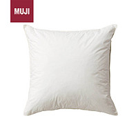 MUJI 無印良品 羽毛 靠垫 羽绒抱枕沙发靠垫靠背午休抱枕 白色 43*43cm