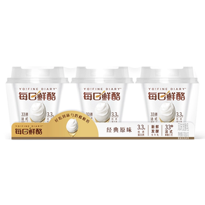 蒙牛 每日鲜酪 风味发酵乳低温酸奶 100g*3杯 