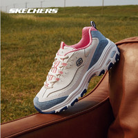 SKECHERS 斯凯奇 奶茶熊1代丨夏季女鞋运动鞋缤纷撞色新款复古增高老爹鞋休闲鞋潮 蓝莓甜酒/NTBL 37