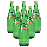 perrier 巴黎水 原味/草莓 天然矿泉水气泡水500ml*6瓶