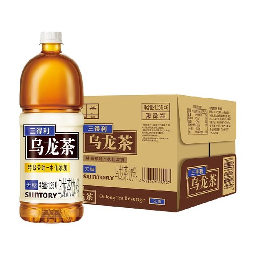 三得利 无糖乌龙茶1.25L*6瓶