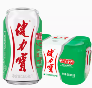 JIANLIBAO 健力宝 纤维+ 无糖 运动饮料 330ml*6罐装 