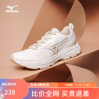 Mizuno 美津浓 Racer 中性跑鞋 D1GH223603 棉色/沙色 41