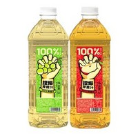 哪吒 捏爆100%果汁 苹果汁2L+青提汁2L（单瓶9.99）