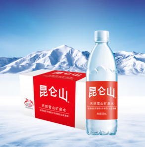 昆仑山 矿泉水 饮用天然弱碱性 500ml*18瓶