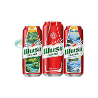 WUSU 乌苏啤酒 风景罐 500ml*6罐*2共12罐