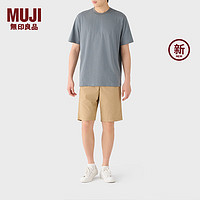 MUJI 無印良品  男式 天竺织 圆领短袖T恤