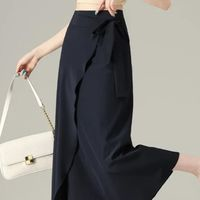 Baleno 班尼路 时尚高级感一片式半身裙气质高腰绑带设计感A字裙显瘦遮胯裙子女
