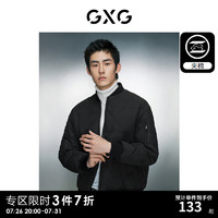 GXG 男装 经典菱形格保暖休闲工装棉夹克外套 2023年冬季新款 黑色 175/L