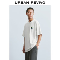 URBAN REVIVO  新款趣味撞色图案宽松短袖