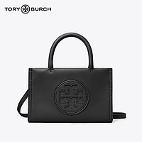 TORY BURCH 托里.伯奇Ella女士黑色皮革托特单肩斜挎包145613001