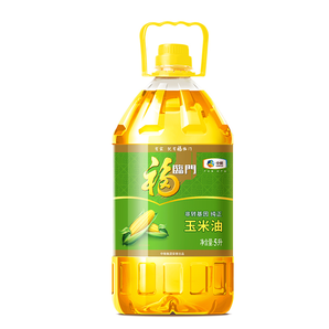 中粮福临门非转基因纯正玉米油5L家用酒店食用油物理压榨甄选