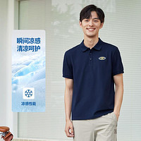 SKECHERS 斯凯奇 男子翻领运动polo衫 L224M084-00DU