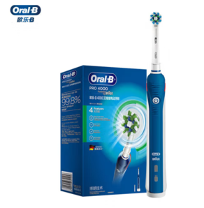 PLUS会员！Oral-B 欧乐B 欧乐-B P4000 电动牙刷 天穹蓝