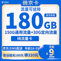 中国电信 春华卡 2年19元月租（80G全国流量+100分钟+5G套餐）激活返10元红包