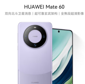 百亿补贴！HUAWEI 华为 Mate 60 智能手机 12GB+512GB