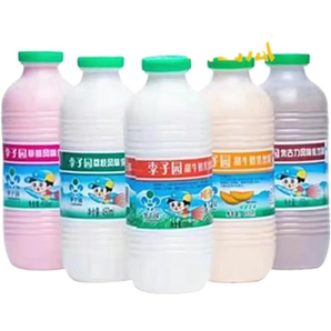 李子园甜牛奶450ml*12瓶/箱 原味7月产 草莓味6月产 早餐奶