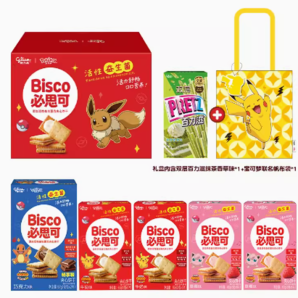 glico 格力高 宝可梦联名款 益生菌饼干礼盒 382g