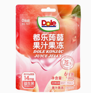 Dole 都乐 蒟蒻果汁果冻 100g*1袋（6枚）