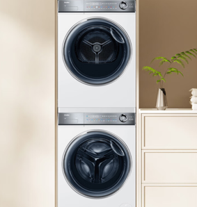 Haier 海尔 云溪376W 376LWU1+376W 洗烘套装 10KG