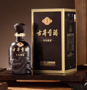 88VIP！古井贡酒 年份原浆 古5 45%vol 浓香型白酒 500ml*6瓶