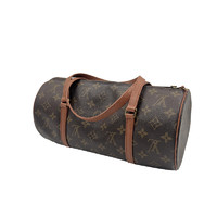 LOUIS VUITTON 路易威登 中古95新Lv/路易威登老花巴比龙手提/圆筒包/植鞣革更新