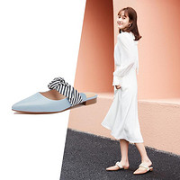 Clarks 其乐 女士方跟穆勒鞋 261527624A