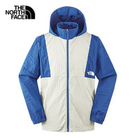 THE NORTH FACE 北面 防风夹克男户外防风防泼外套7WDM 白色/蓝色/N3O M