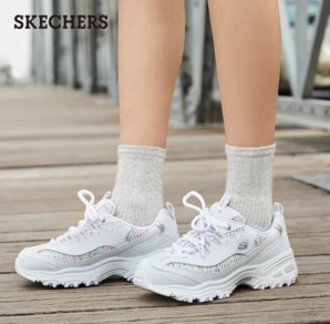 SKECHERS 斯凯奇 D'LITES系列 D'lites 1.0 女子休闲运动鞋（部分尺码有黑色）