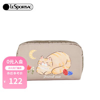 LeSportsac 乐播诗2023包包女包TRENDY潮流系列印花化妆包手拿手抓包女 猫咪美梦