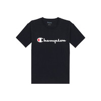 Champion 草写logo纯色短袖T恤 athletics线