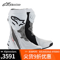 Alpinestars Supertech R a星摩托车骑行靴 白灰黑透气款2024 42