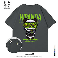 HIPANDA 你好熊猫 HI PANDA 你好熊猫  男士印花短袖T恤