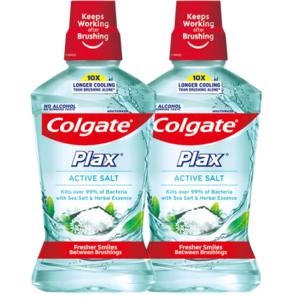 Colgate 高露洁 清新盐爽漱口水500mlx2  