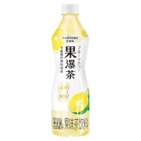 三得利 果瀑茶 卡曼橘柠檬味绿茶 多重果味茶饮料 500ml*15瓶整箱装 新老包装随机发货