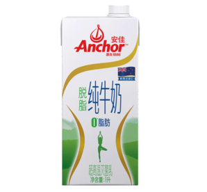 Anchor 安佳 脱脂纯牛奶 1L