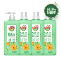 Kispa 好爸爸 果蔬餐具净1kg*4瓶